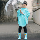 7th Children Cloak Raincoat Boy Girls Waterproof Poncho with 3M Reflection Strip  For Children Rain Coat