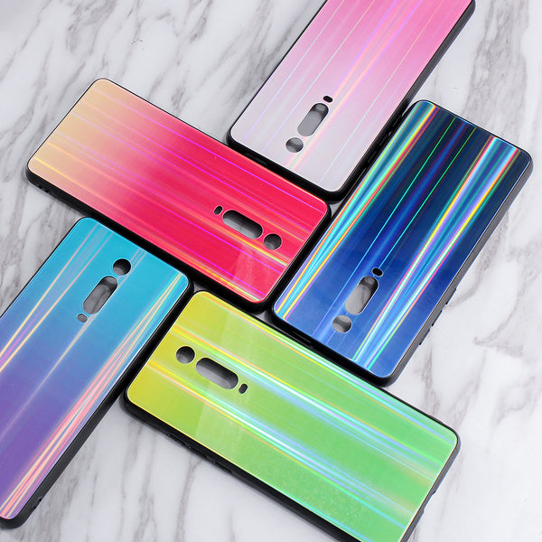 Bakeey Xiaomi Mi 9T / Mi9T Pro / Xiaomi Redmi K20 / Redmi K20 Pro Laser Aurora Gradient Anti-scratch Colorful Tempered Glass Protective Case