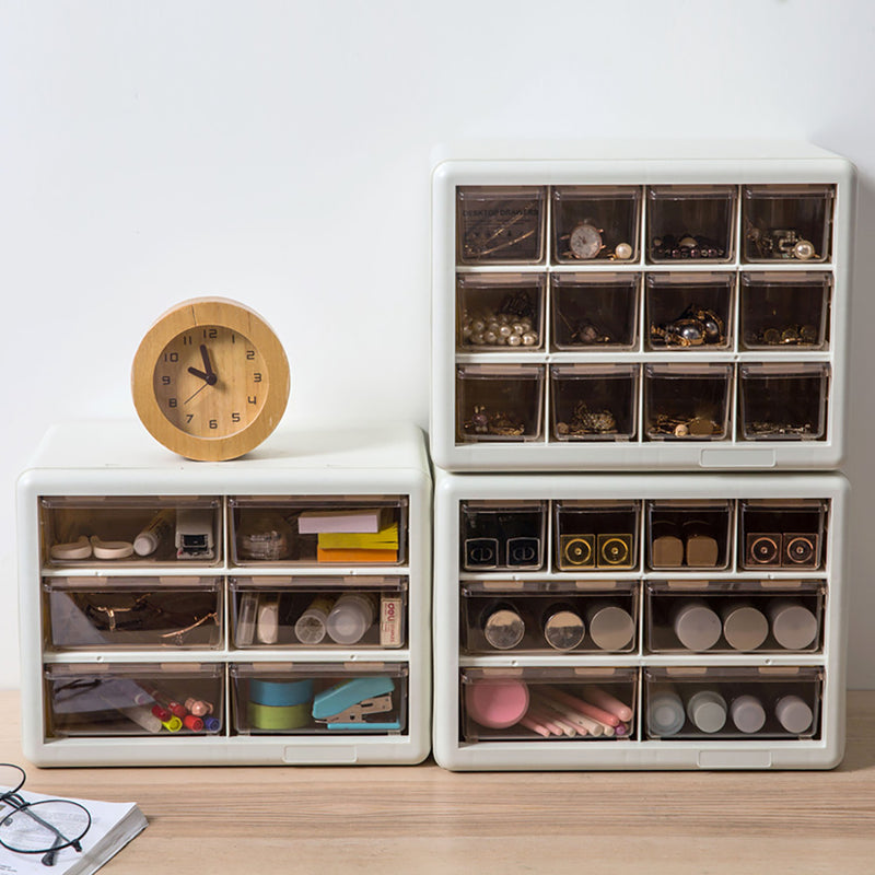 Transparent Jewelry Storage Organizer Drawers Box Makeup Cosmetic Case