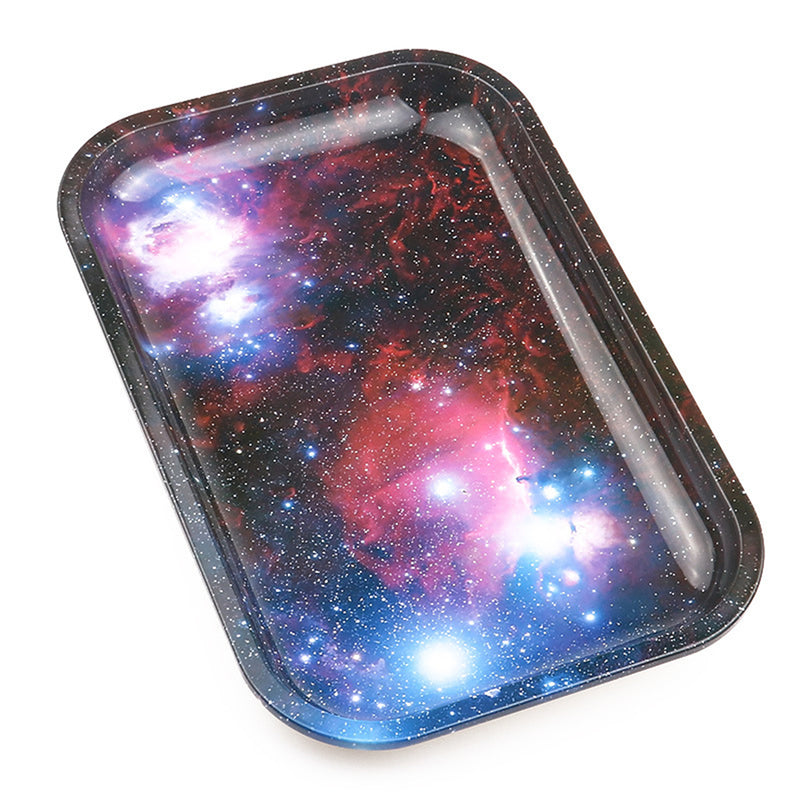280x180mm Mini Cool Rolling Tray Metal Smoking Holder Plate Metal Sheet