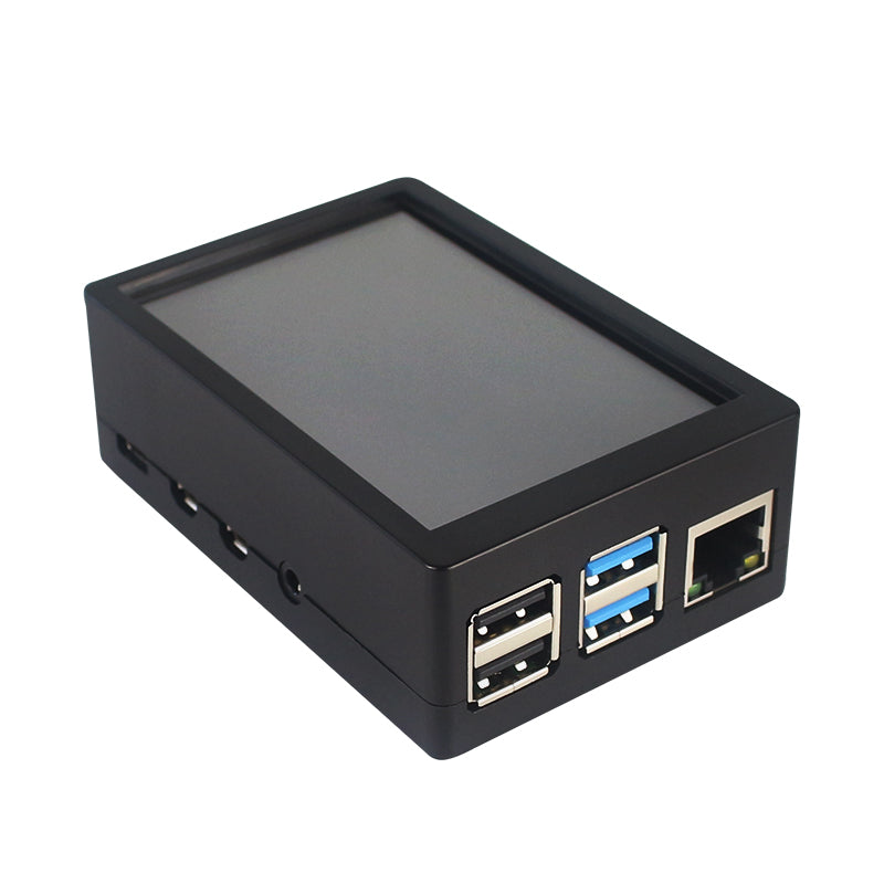3.5inch TFT 480*320 50FPS Touch Screen Display + Black Dual Use Box ABS Case Kit for Raspberry Pi 4 Model B