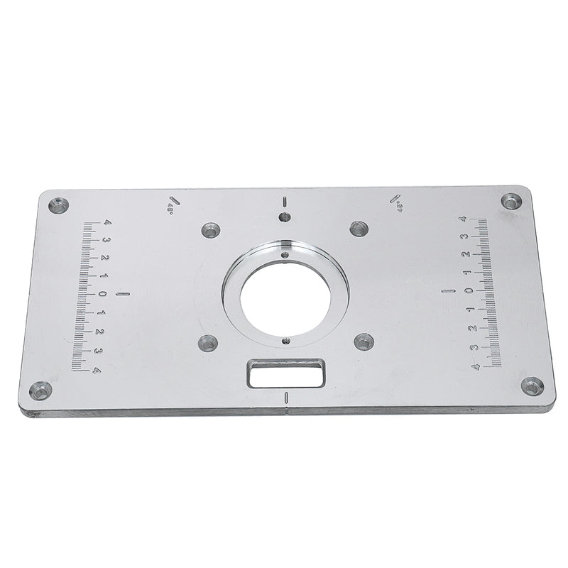 Aluminum Router Table Insert Plate With Rings and Screws for 62x70mm Woodworking Benches