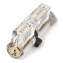 DANIU 5Pins Flat Lock Pick Practice Padlock Crescent Lock Pick Practice Padlock Training Tool for Locksmith