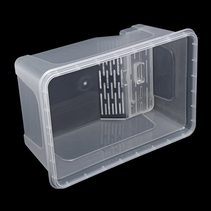 S/M/L Reptile Turtle Plastic Clear Breeding Feeding Box Aquarium Tank Platform Fish Feeder