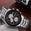 CURREN 8016 Decorative Three Dials Full Steel Quartz Watches Business Style Men Wrist Watch