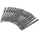 [Long Section] Drillpro 50Pcs Hex Screwdriver Bit Repair Tools Kit Screw Head Chrome Vanadium Steel Extra Bit Set