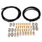 1M PTFE Tube + 0.2&0.3&0.4&0.5&0.6&0.8&1.0mm V6 Nozzle + PC4-M6 + PC4-M10 Pneumatic Quick Connector Kit for 3D Printer Part Common Use