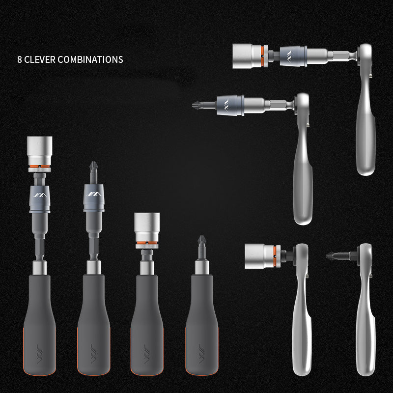 JIMI 41 IN 1 Screwdriver S2 Magnetic Bits Ratchet Wrench Screwdrivers Kit DIY Household Repair Tool