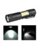 XANES 3504 XPE-Q5+COB 600Lumens Mini LED Flashlight Emergency Inspection Worklight AA/14500