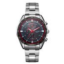 LONGBO 80007 Full Steel Men Quartz Watches Business Style Analog Luminous Hand Watch