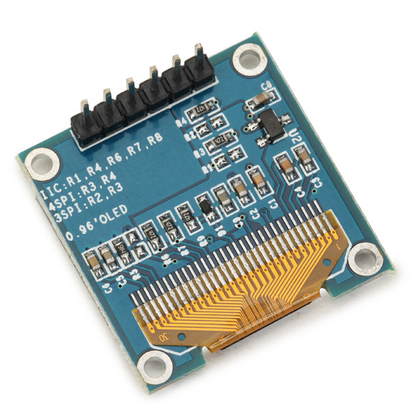 5Pcs 0.96 Inch 6Pin 12864 SPI Blue Yellow OLED Display Module For