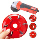 Woodworking Wood Carving Disc Tool Six-Tooth Blade For 16mm Aperture Angle Grinder