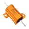 RX24 25W 50R 50RJ Metal Aluminum Case High Power Resistor Golden Metal Shell Case Heatsink Resistance Resistor