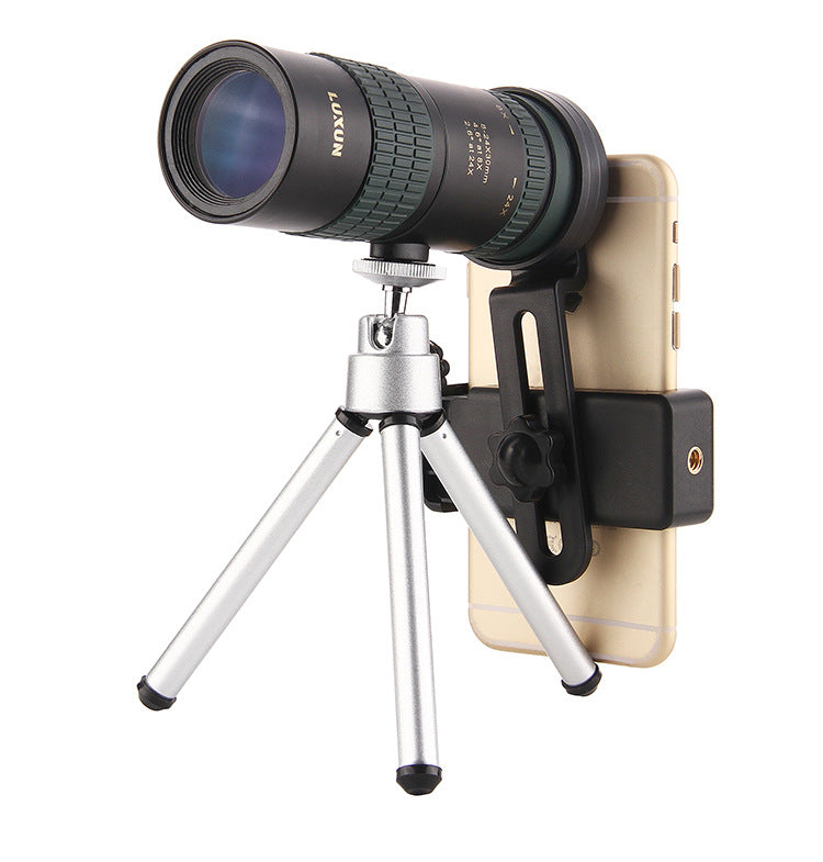 8-24x30 Zoom Monocular BAK4 Optic Lens Telescope For Outdoor Travel Phone Shooting