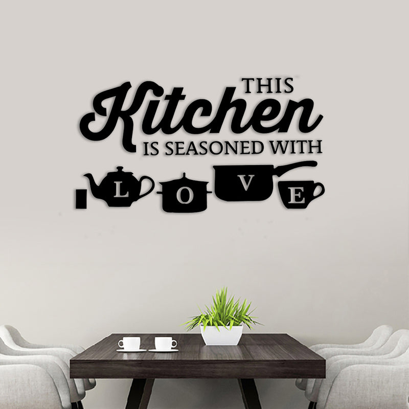 Creative Wall Sticker Decal PVC Kitchen Mural Home Restaurants Bar Art Decorations
