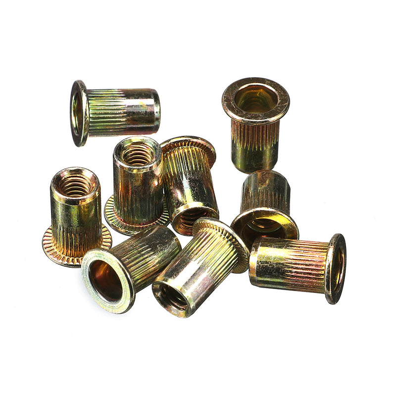 Suleve MXZN7 300Pcs Mixed Steel Rivet Nut Rivnuts Blindnuts Nutserts M3-12mm Nut Insert Rivet Assortment Kits
