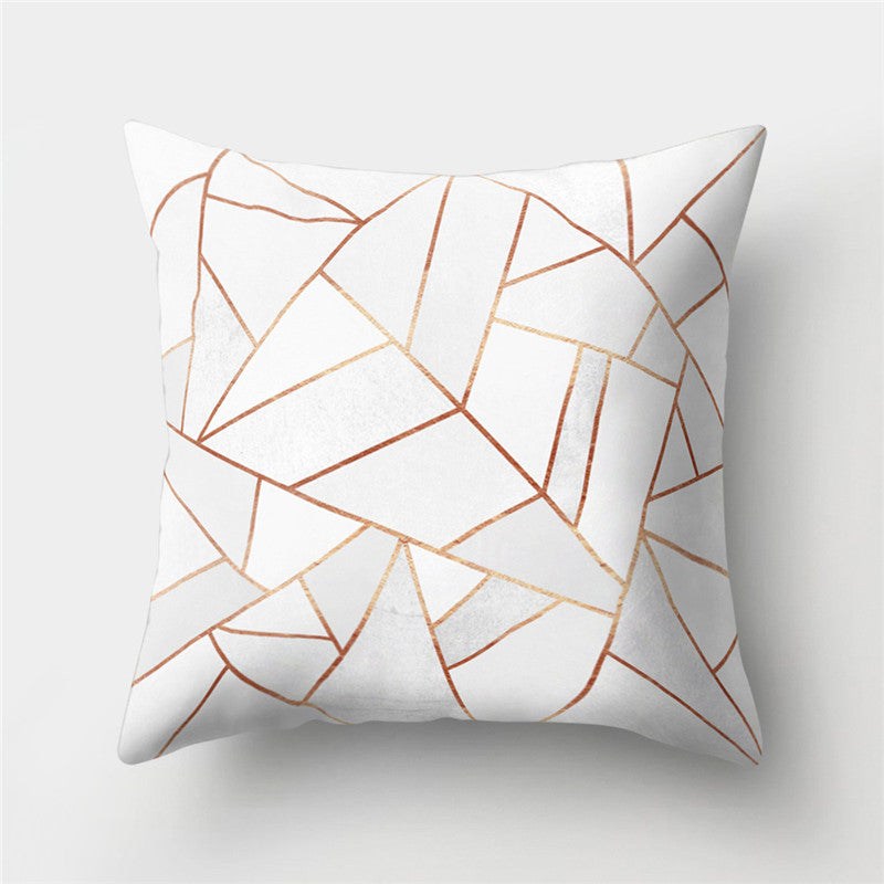 Colorful Geometric Pattern Cotton Linen Throw Pillow Cushion Cover Car Home Sofa Pillow Case