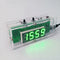 DIY C51 Microcontroller Electronic LED Light Control Temperature Digital Clock Kit With Case