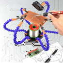 DIY Flexible Third Hand Six Arm PCB Maintenance Fixture FPV RC602 Soldering Station Tool