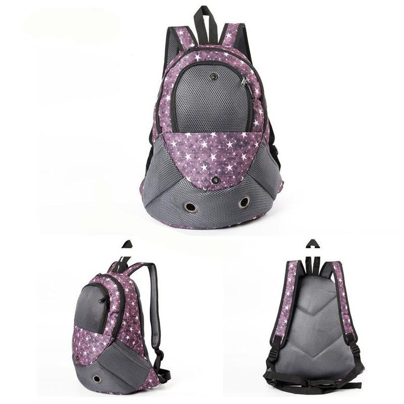 Pet Carrier Shoulders Back Front Pack Dog Cat Travel Bag Mesh Backpack Head Out Design Travel Bag