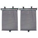 2pcs Car Side Window Sunshade Curtain Roller Blind Screen Protector Visor