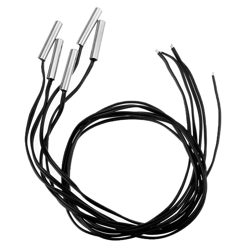 25pcs 10KOhm 1% 3435 0.5M NTC Thermistor Accuracy Temperature Sensor Cable Cylinder Probe High Sensitivity Temperature Sensor Wire