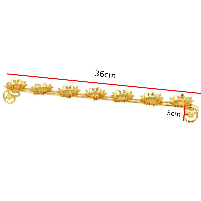 1 Tier Lotus Stainless Steel Candle Holder Without Candles for Daily Pray Or Buddhism Worship