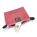 IPRee Striped Dumpling Women Cosmetic Bag Folding Travel Waterproof Makeup Wash Bag Storage Pouch