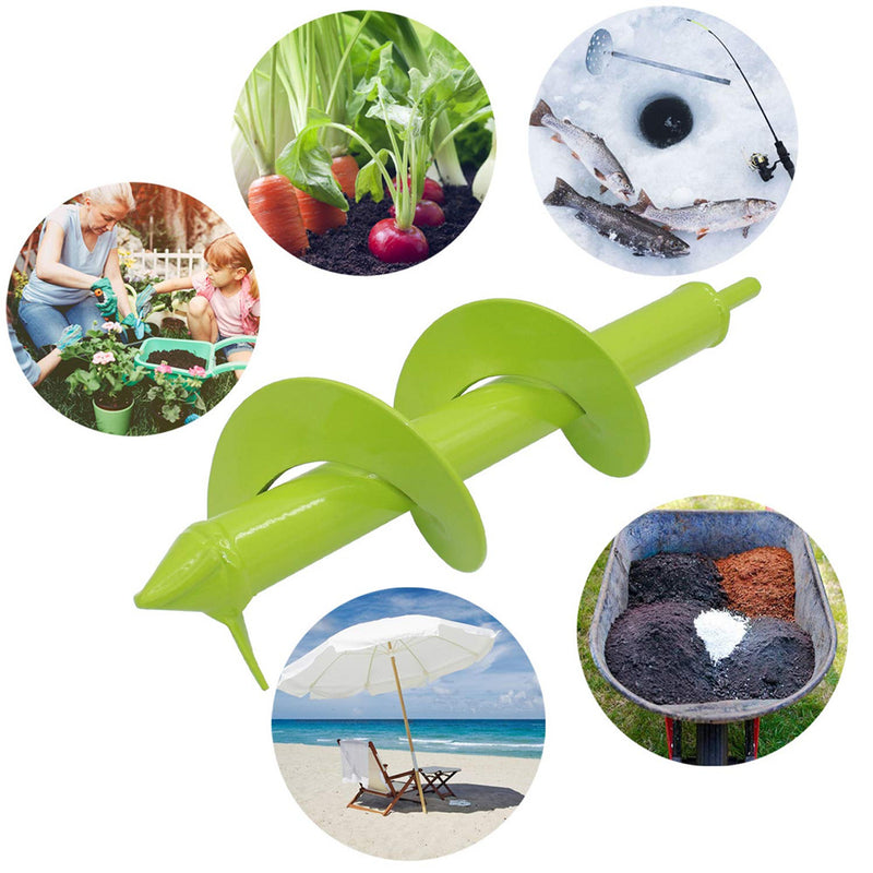 Upgraded Version Drillpro Garden Auger Earth Planter Drill Bit Post Soil Clay Hole Digger Planting Auger Drill Bit for Electric Drill