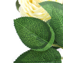 Artificial White Rose Flower Hanging Garland Wedding Party Garden Decorations 2m