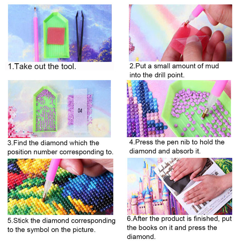 Titanic Jack and Rose Cat 5D DIY Diamond Painting Embroidery Cross Stitch Decorations
