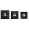 310x310x0.5mm Black Frosted Heated Bed Sticker Build Plate Tape 1:1 With Wire Frame For 3D Printer