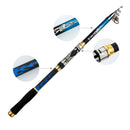 ZANLURE 2.7m Ultralight Hard Telescopic Fishing Rod Portable Sea Lake Spinning Pole