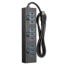ELE 10 Port USB 3.0 USB HUB Data Hub with Power Adapter Powered High Speed Splitter Extender AC Adapter w/ Cable