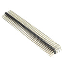 2Pcs 2.54mm 3x40P Male Pins Three Row Right Angle Pin Header