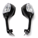 Pair LED Turn Signal Rear View Mirrors For Suzuki GSXR600 GSXR750 GSXR1000