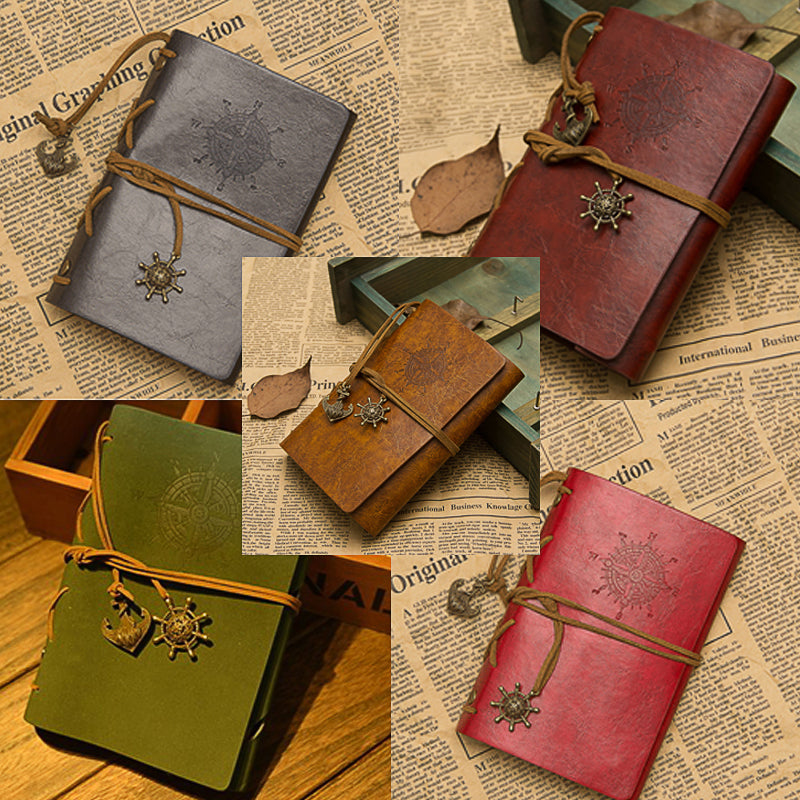 Creative retro imitation leather notebook loose-leaf traveler notebook pirate diary