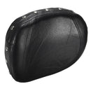 Motorcycle Rear Back Seat Leather Pad Cushion Backrest For Harley Chopper Bobber