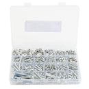Suleve MXSP2 M3 M4 M5 M6 Stainless Steel Phillips Round Head Screw Nuts Flat Washers Assortment Kit 900g