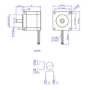 JKM NEMA23 1.857 Hybrid Stepper Motor Two Phase 51mm 10.1kg.cm 2.8A Step Motor