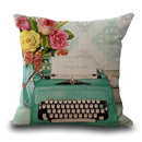 Retro Style Decoration Cushion Ccover Square Cotton Linen Pillow Case