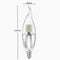 Dimmable E27 E14 E12 7W 60 SMD 3014 LED Pure White Warm White Sliver Candle Light Lamp Bulb AC110V