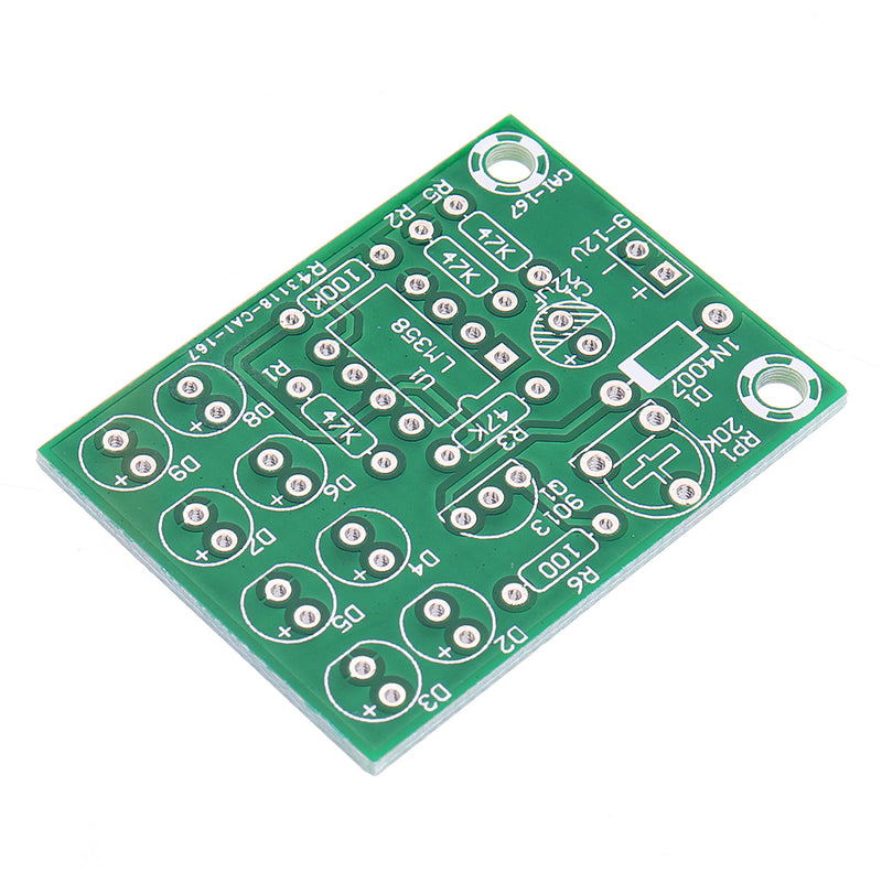 LM358 Breathing Light Production Kit Electronic DIY Training Parts Electric Vehicle Modification LED Blue Flash