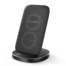 BlitzWolf BW-FWC6 10W 7.5W 5W Dual Coils Qi Wireless Fast Charger Stand Holder for iPhone 11 Pro XR X for Samsung S9 S10 for Xiaomi Huawei