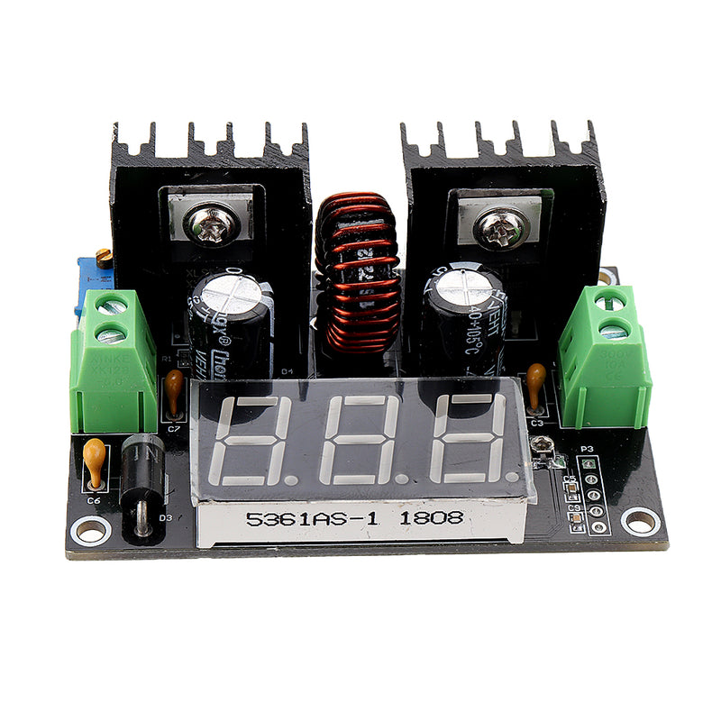 VHM-142 XL4016E1 DC 4-40 V Input DC 1.25-36V Output 8A 180KHz Regulators PWM Modulation Digital DC-DC Step Down Module Switch with Display