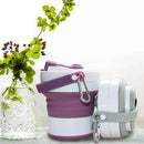 Silicone Folding Coffee Cup Sports Cup Travel Cup Office Retractable Cup with Straw
