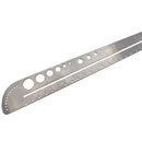 AOTDDOR Multifunction Ruler Stainless Steel Compasses Protractor Hexagon Ruler Scale Tool