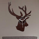 Emoyo ECY005 DIY Creative Deer Head Wall Clock Animal Wall Clock For Home Office Decorations