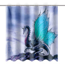 Ancient Dragon Shower Curtains Bath Pad Pedestal Rug Lid Toilet Cover Mat