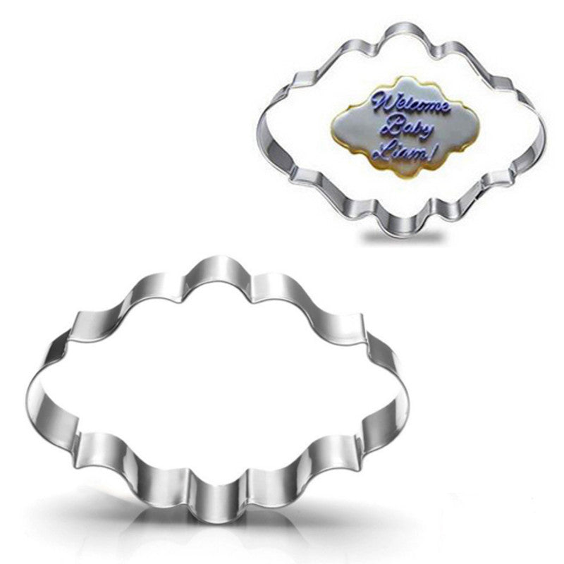 4pcs Blessing Wedding Frame Cookie Cutters 3D Biscuit Sugarcraft Kitchen Mould Baking Pastry Tools